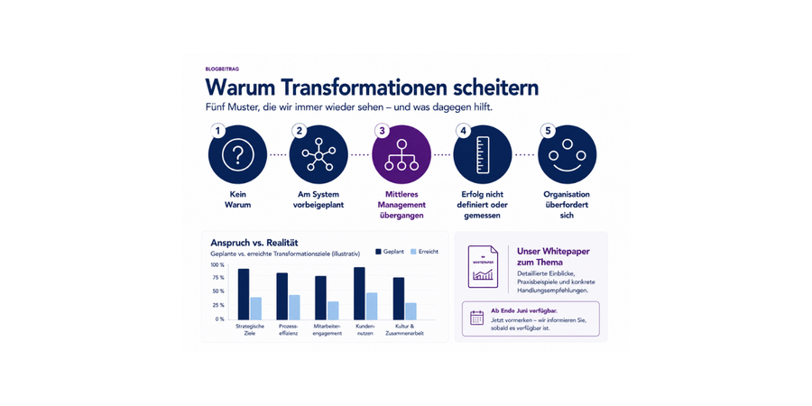 5 Muster warum Transformationen scheitern