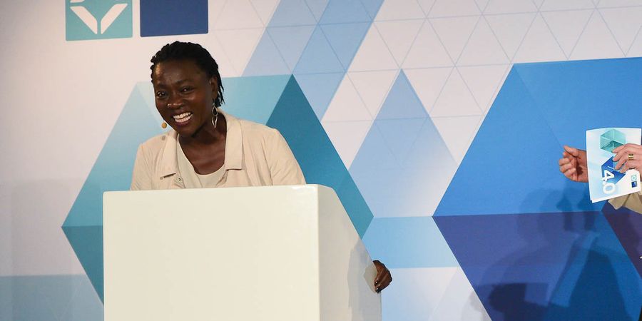 Foto zum Presseartikel: Dr. Auma Obama auf den Münchner Projektmanagement-Tagen 2017
