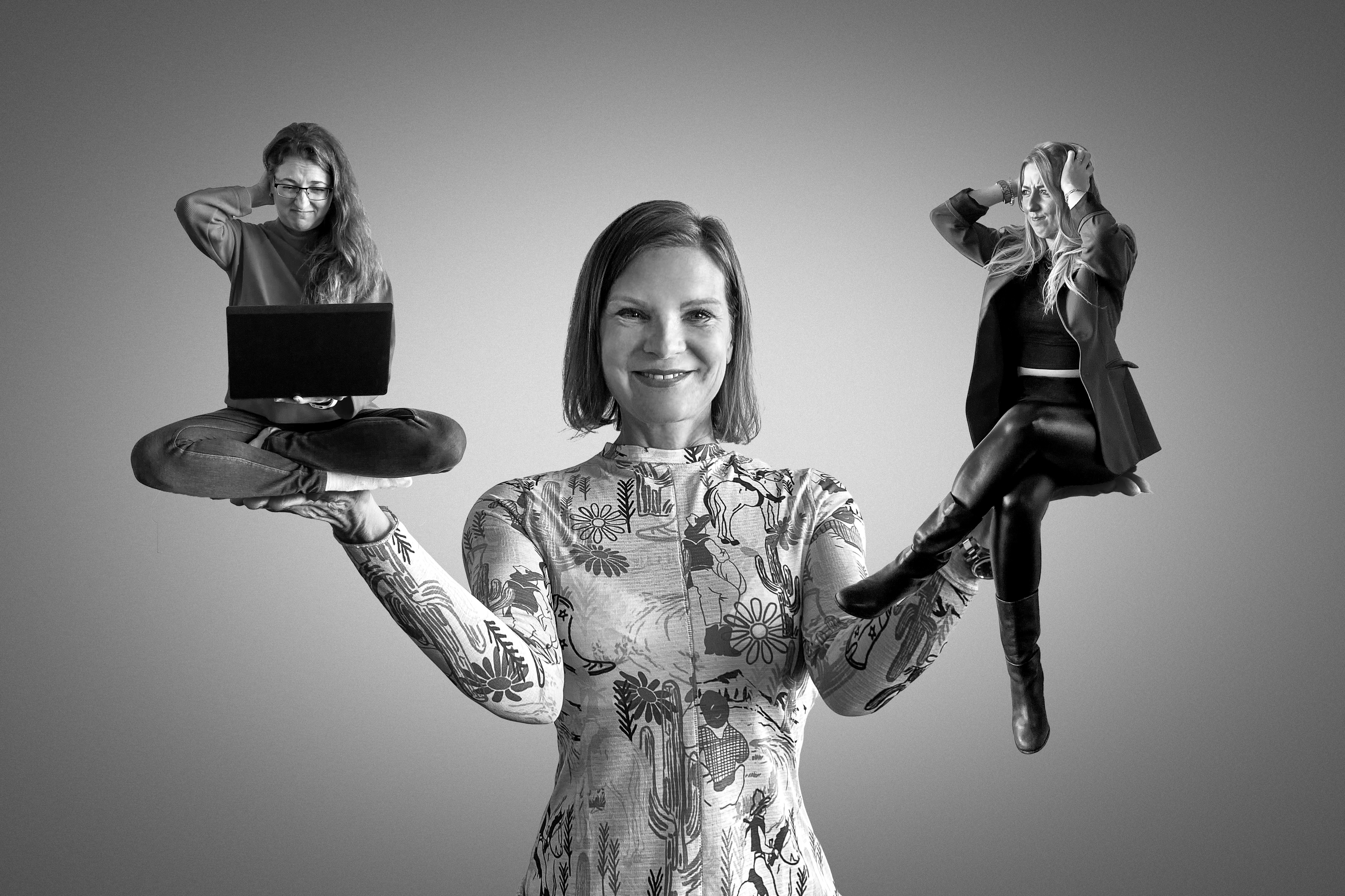 Foto von Lea, Birgit und Vivien