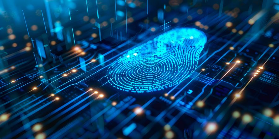 KI-generiertes Bild eines Fingerabdrucks