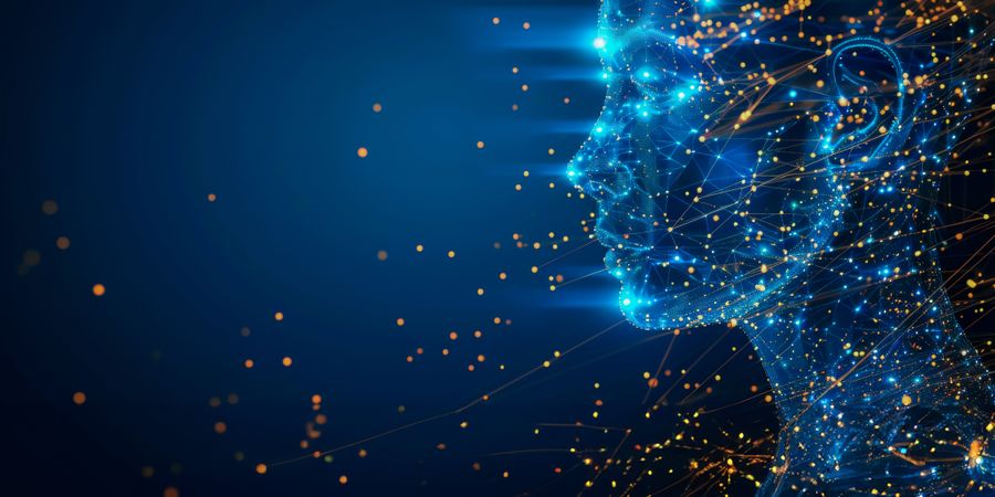 KI-generiertes Bild eines Kopfes