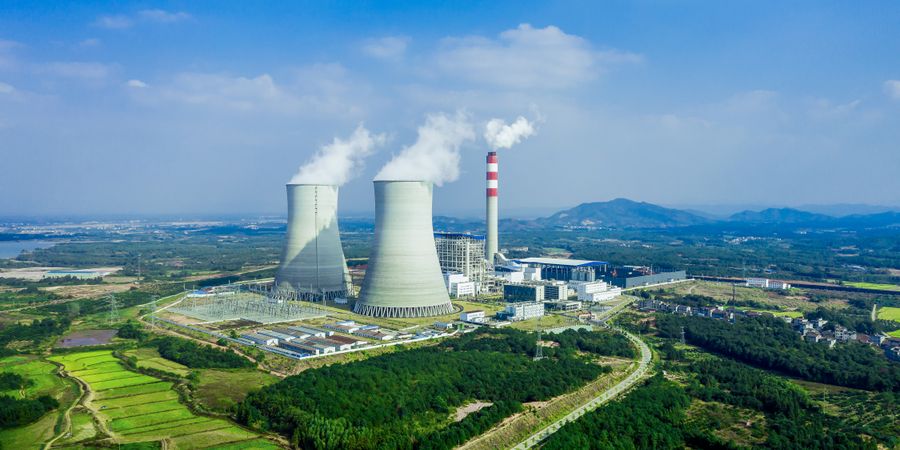 Foto eines Kernkraftwerks