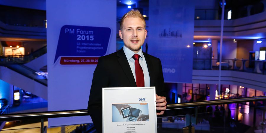 Foto zum Presseartikel: Tiba-Mitarbeiter gewinnt „Deutschen Studienpreis Projektmanagement 2015“